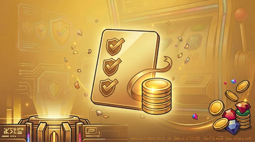 Illustration of playing cards, poker chips, and a stack of coins, representing no-deposit bonus codes for real-money online gaming.