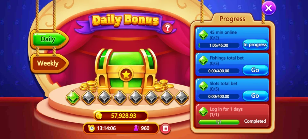 VBlink bonus wheel