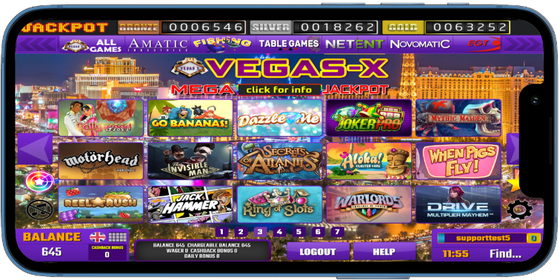vegas x slots